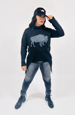 Load image into Gallery viewer, Crossover Bflo Hoodie- Black
