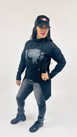 Load image into Gallery viewer, Crossover Bflo Hoodie- Black
