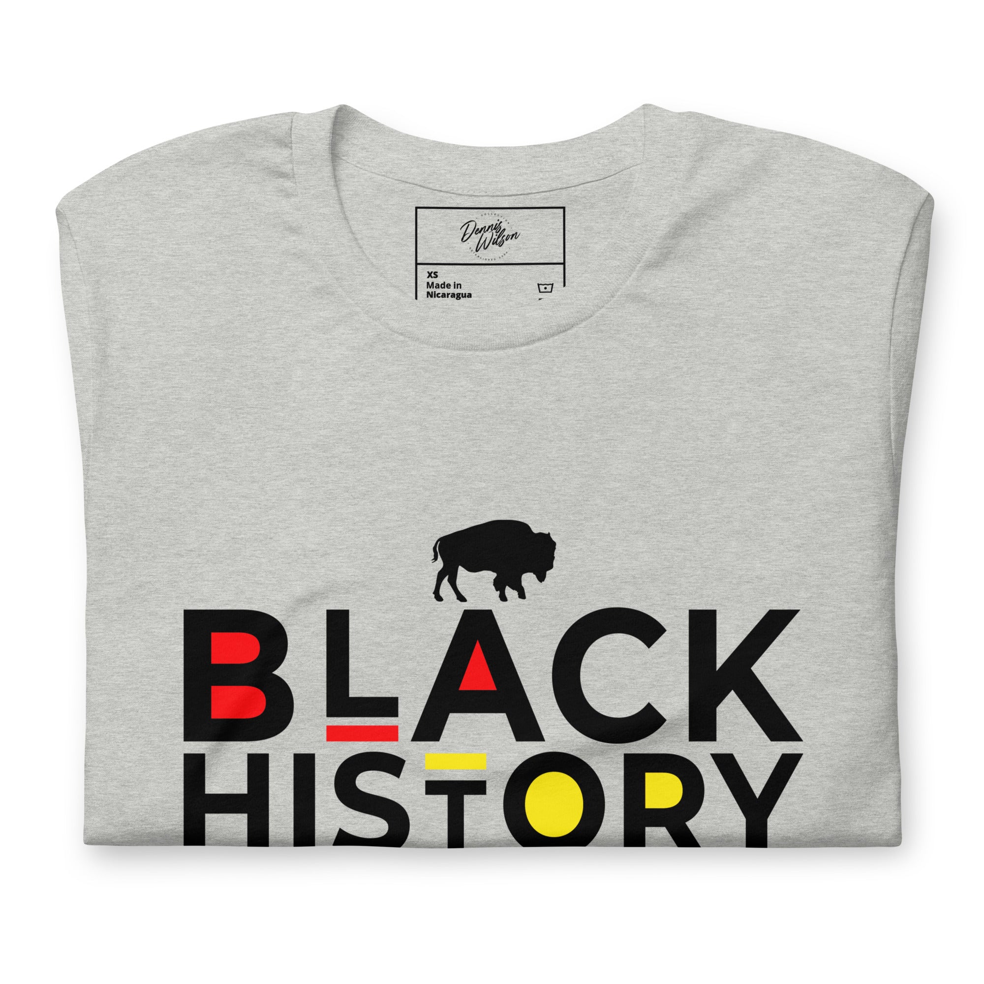 Bflo Black History Text Unisex t-shirt